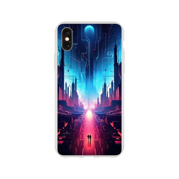 Digital Paradise Abstract Futuristic Phone Case - Flexi case, Apple - iPhone XS