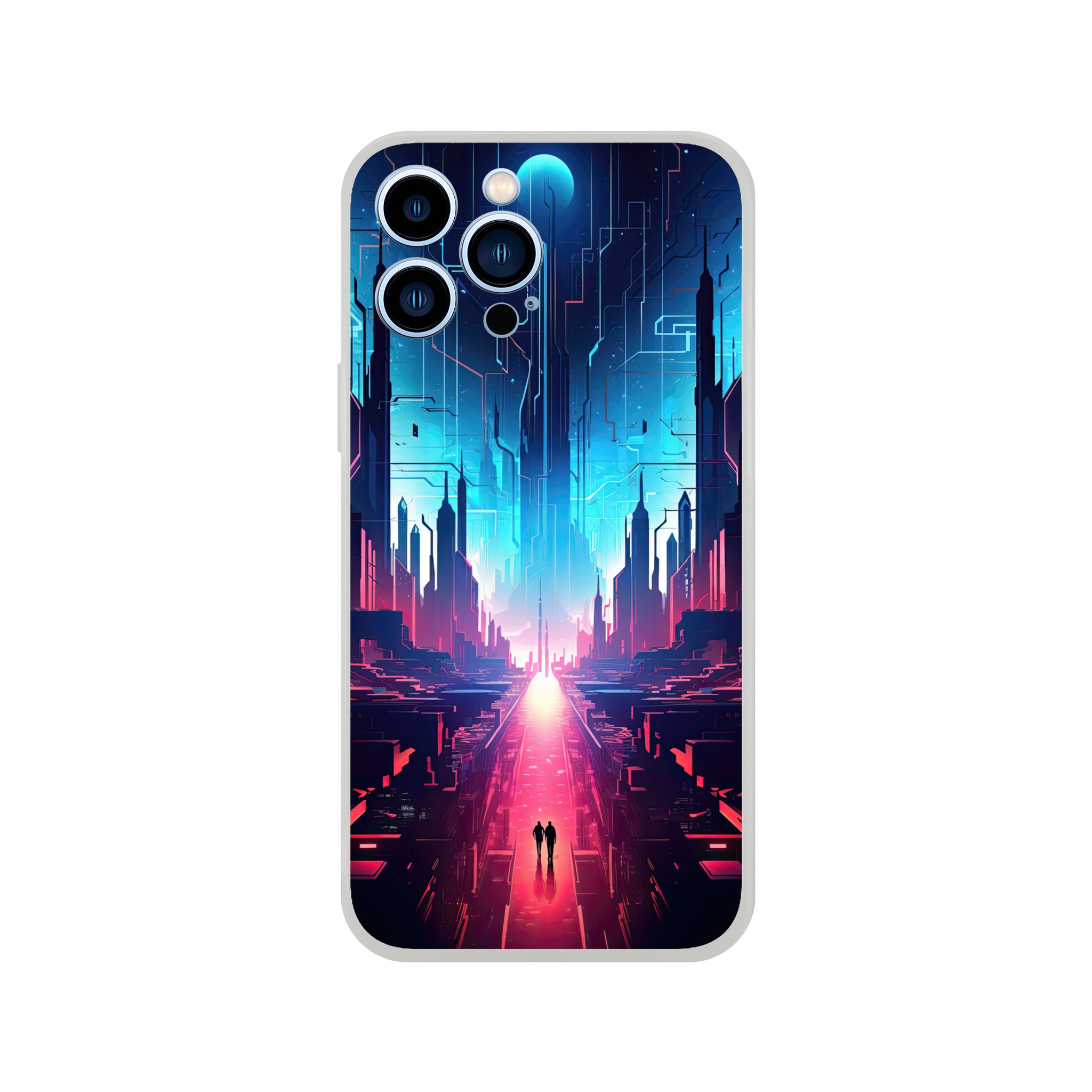 Digital Paradise Abstract Futuristic Phone Case – Flexi case, Apple – iPhone 13 Pro Max