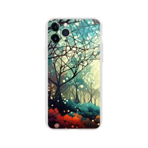 Forest Colorful Abstract Landscape Phone Case - Flexi case, Apple - iPhone 11 Pro