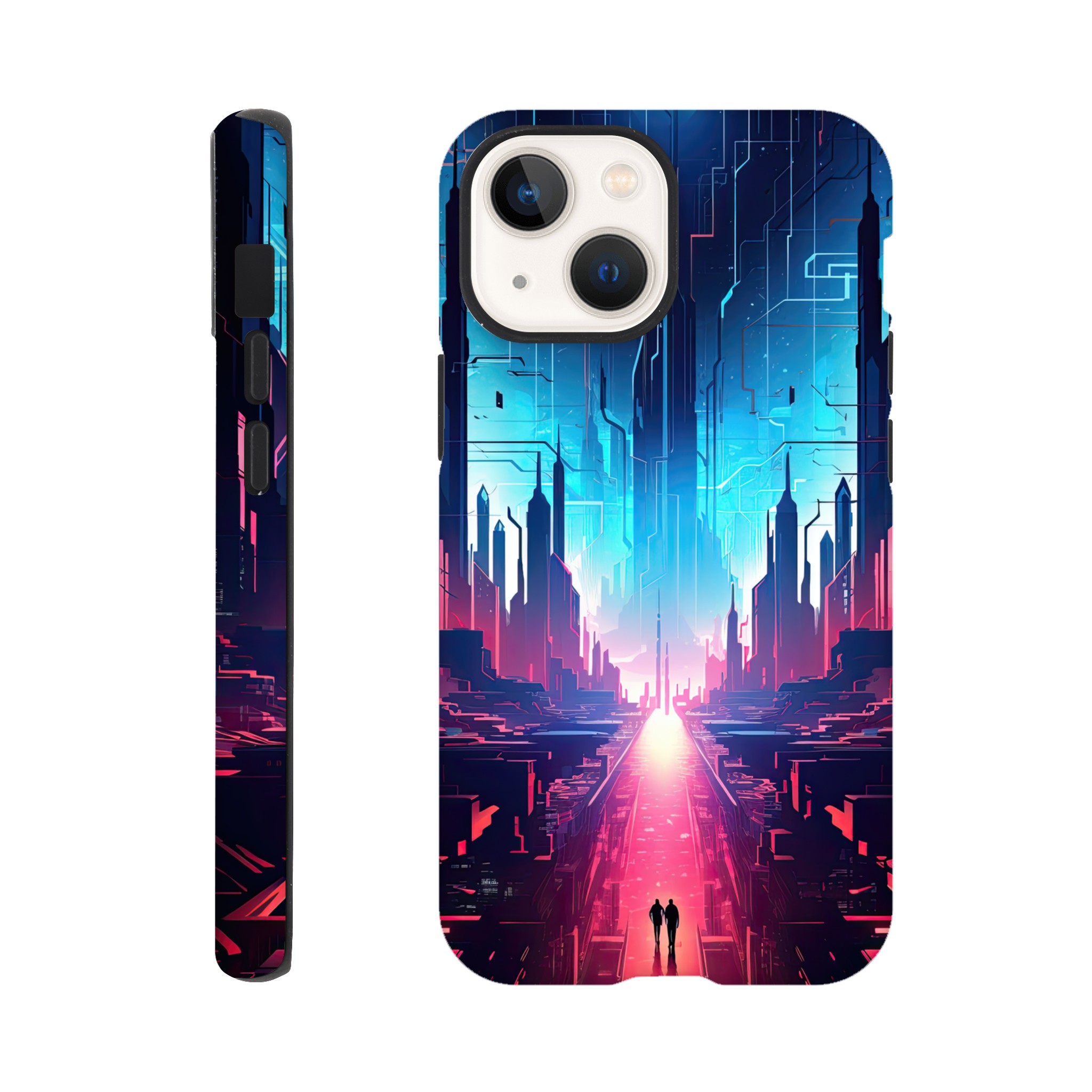Digital Paradise Abstract Futuristic Phone Case – Tough case, Apple – iPhone 13 Mini