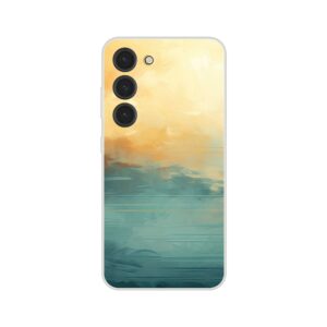 Abstract Lake Yellow Teal Phone Case - Flexi case, Samsung - Galaxy S23