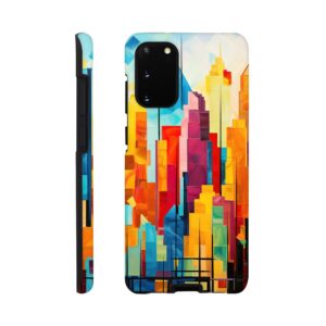 Colorful Abstract Cityscape Painted - Phone Case - Tough case, Samsung - Galaxy S20