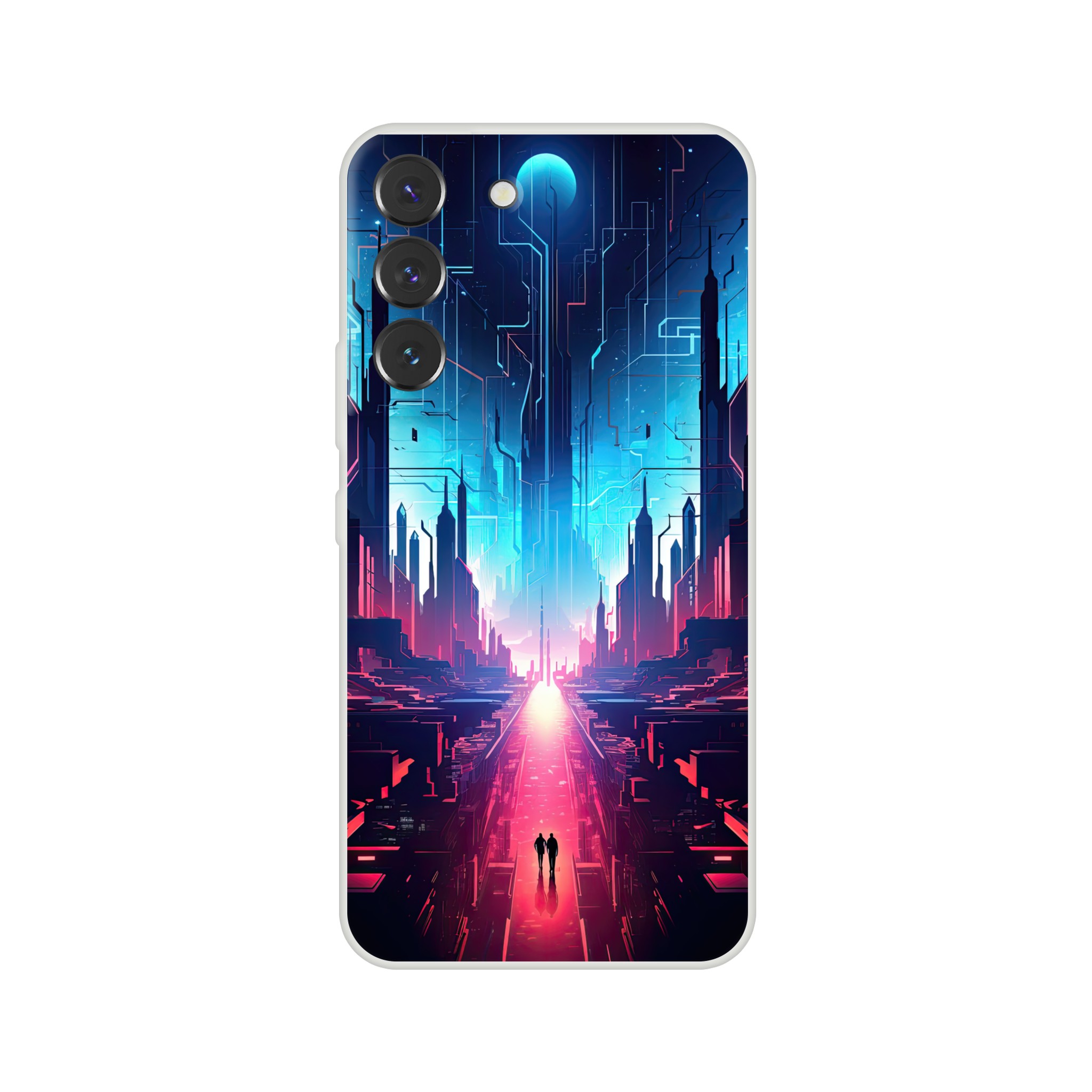 Digital Paradise Abstract Futuristic Phone Case – Flexi case, Samsung – Galaxy S22