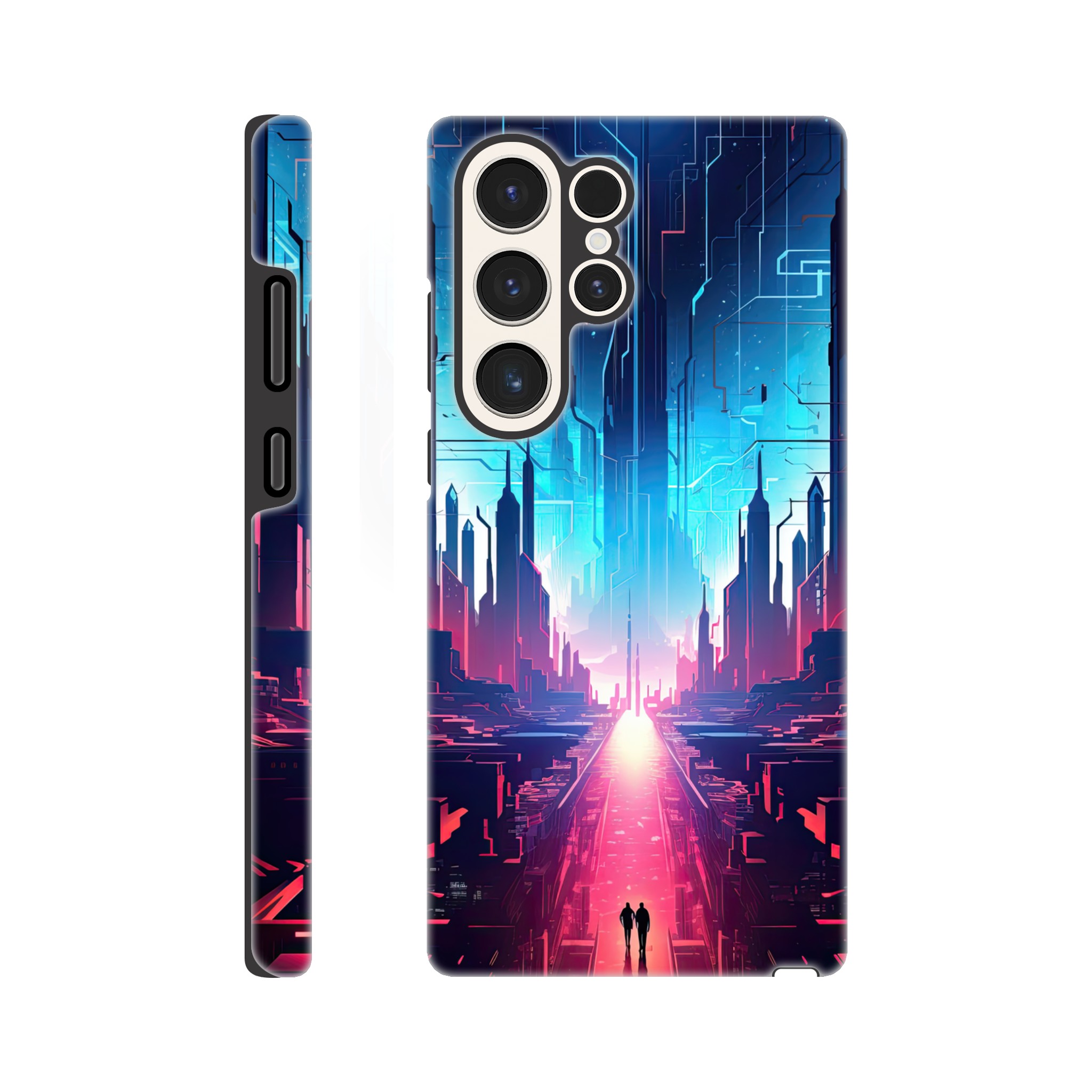 Digital Paradise Abstract Futuristic Phone Case – Tough case, Samsung – Galaxy S23 Ultra