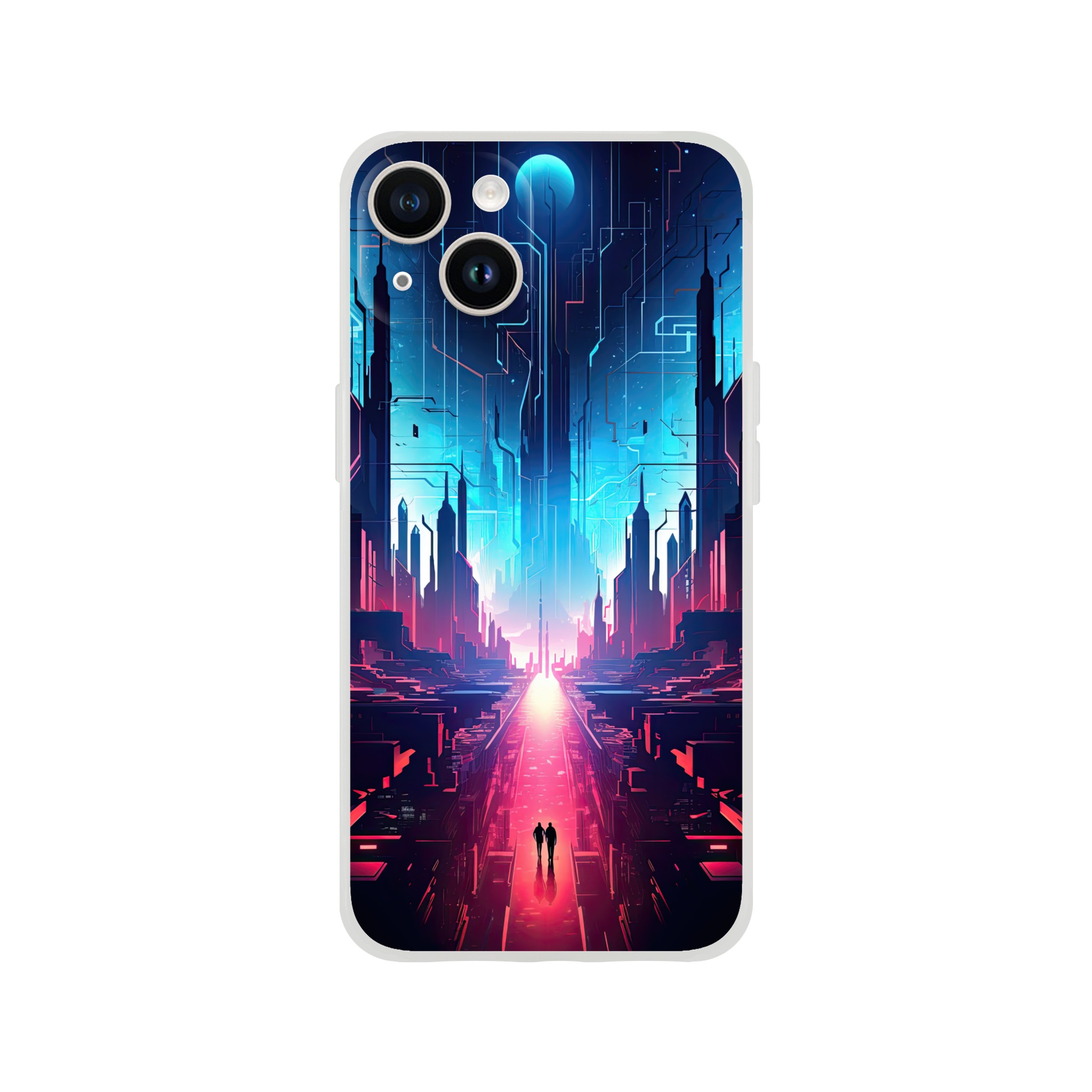 Digital Paradise Abstract Futuristic Phone Case – Flexi case, Apple – iPhone 14