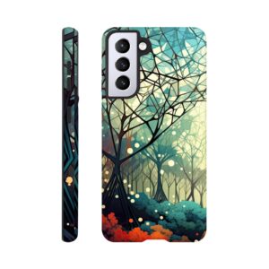 Forest Colorful Abstract Landscape Phone Case - Tough case, Samsung - Galaxy S21