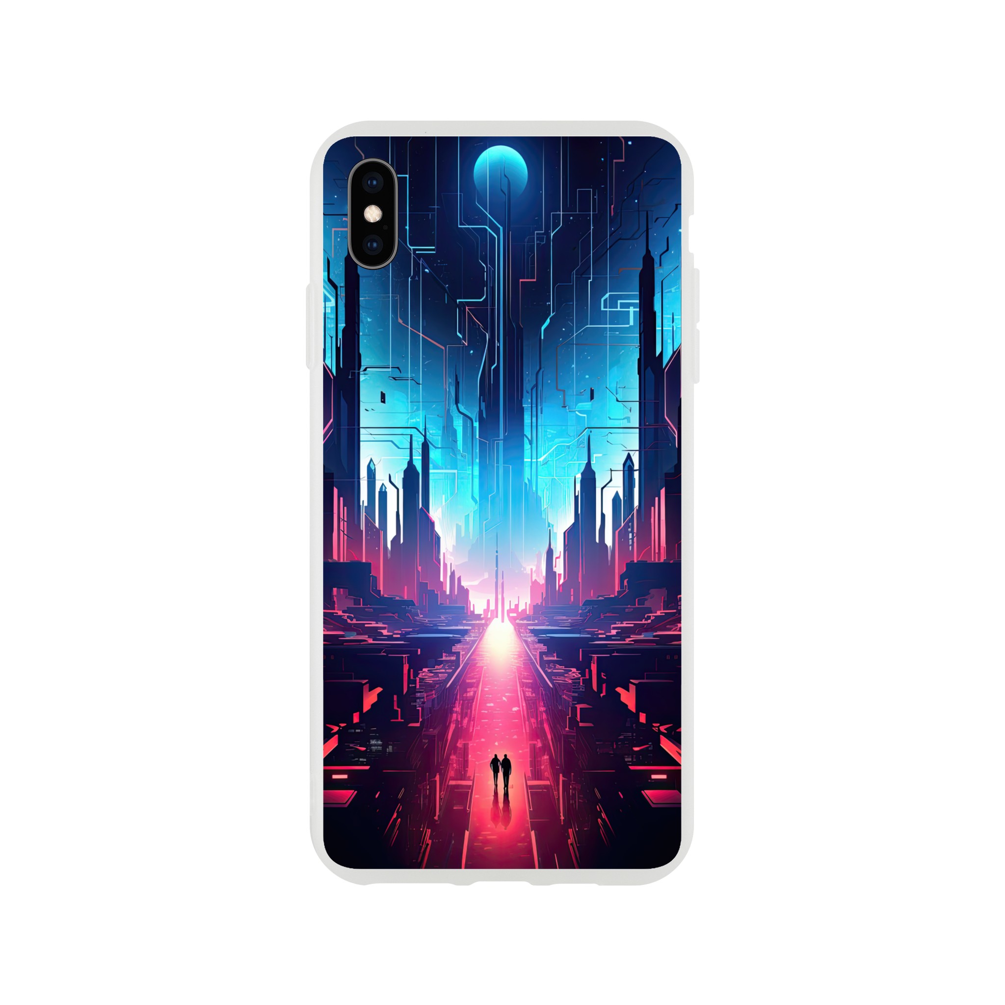 Digital Paradise Abstract Futuristic Phone Case – Flexi case, Apple – iPhone XS Max