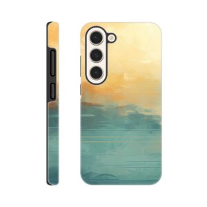 Abstract Lake Yellow Teal Phone Case - Tough case, Samsung - Galaxy S23