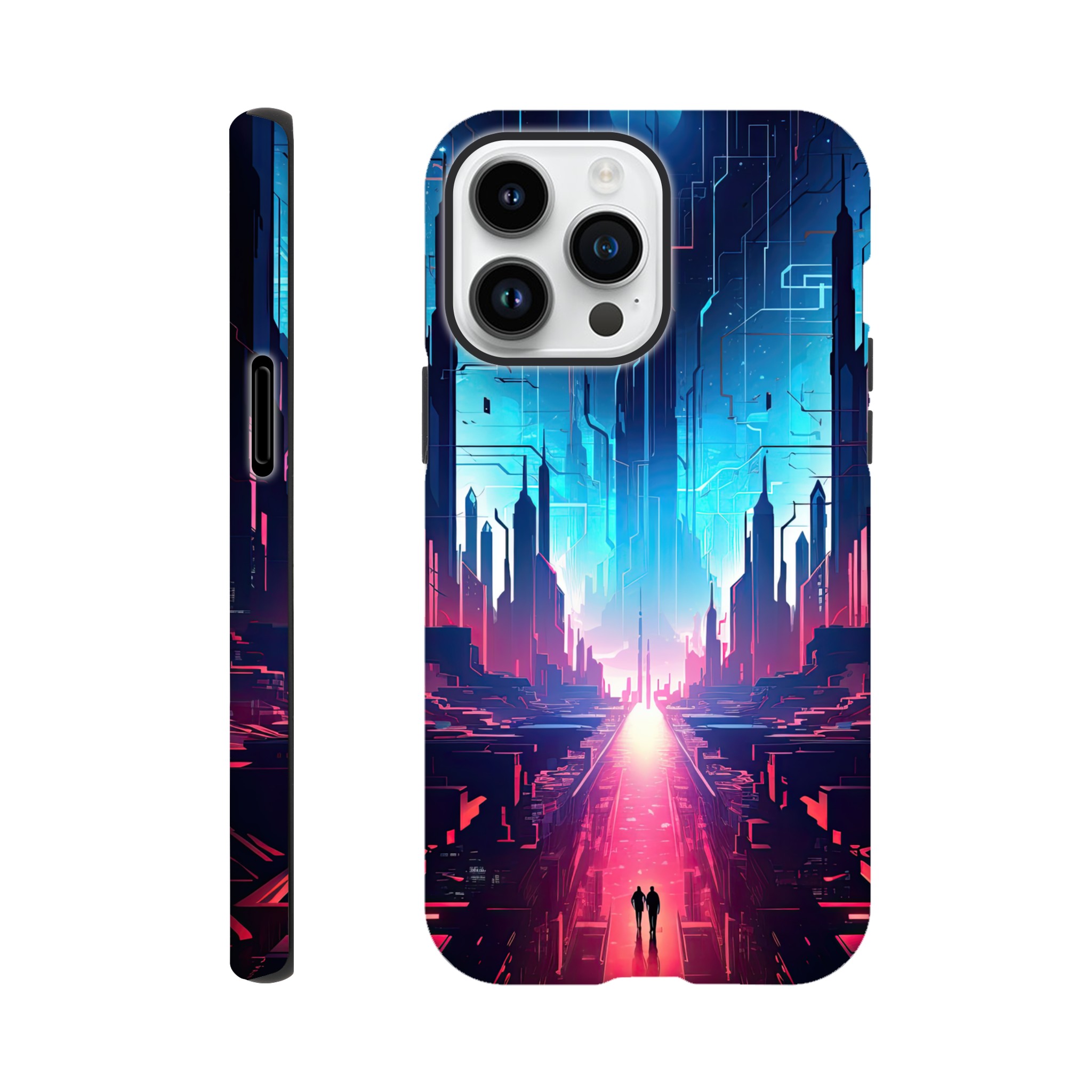 Digital Paradise Abstract Futuristic Phone Case – Tough case, Apple – iPhone 14 Pro Max