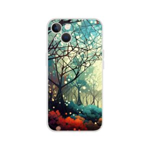 Forest Colorful Abstract Landscape Phone Case - Flexi case, Apple - iPhone 13