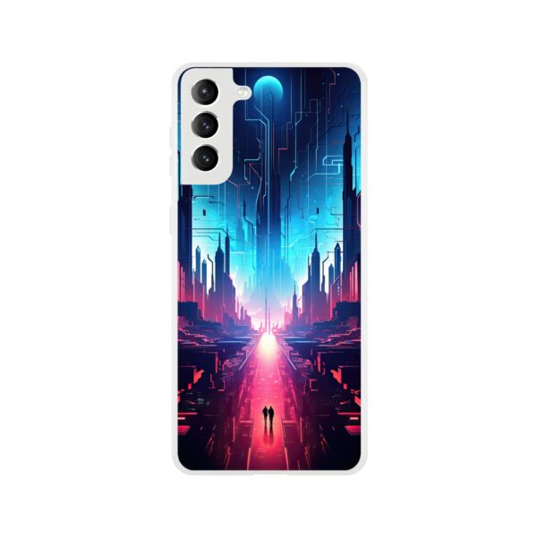 Digital Paradise Abstract Futuristic Phone Case - Flexi case, Samsung - Galaxy S21 Plus