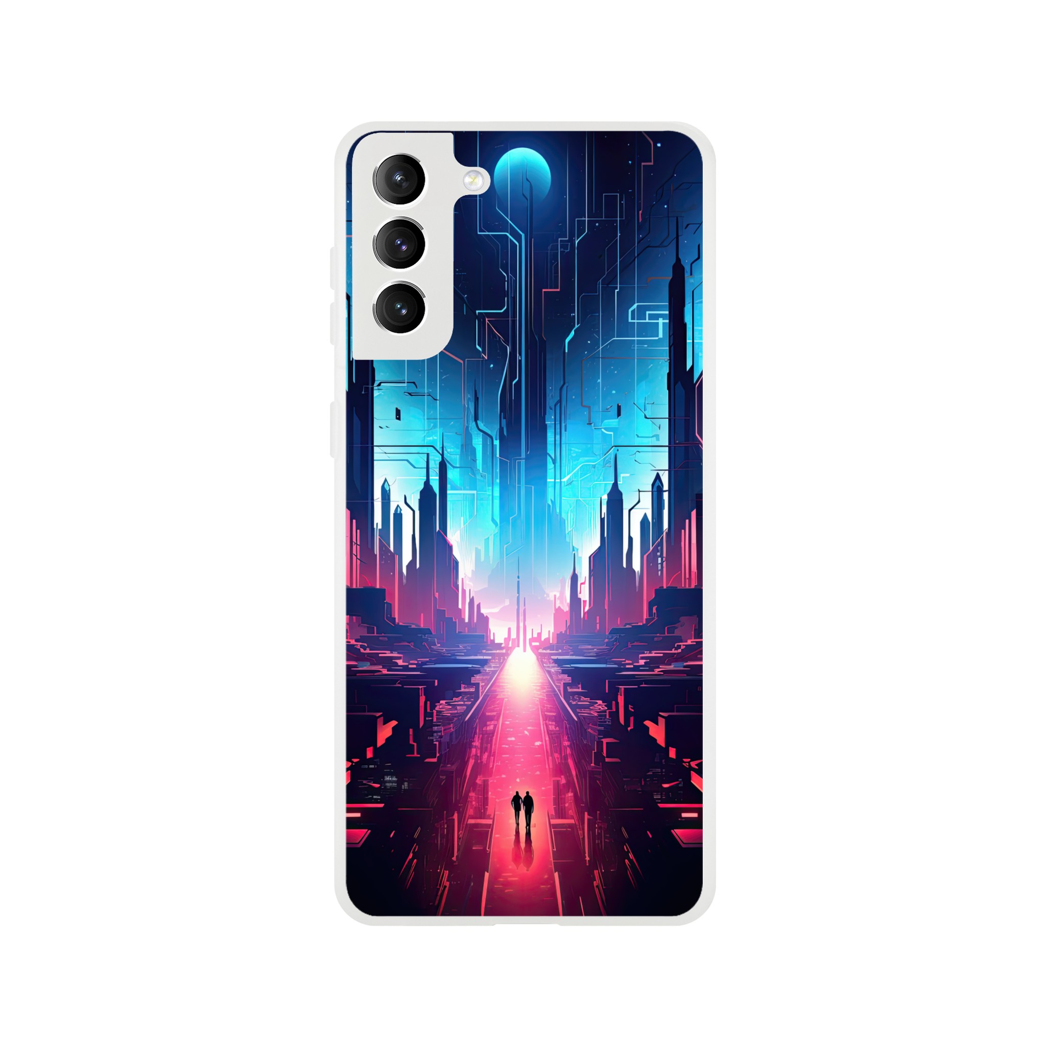 Digital Paradise Abstract Futuristic Phone Case – Flexi case, Samsung – Galaxy S21 Plus