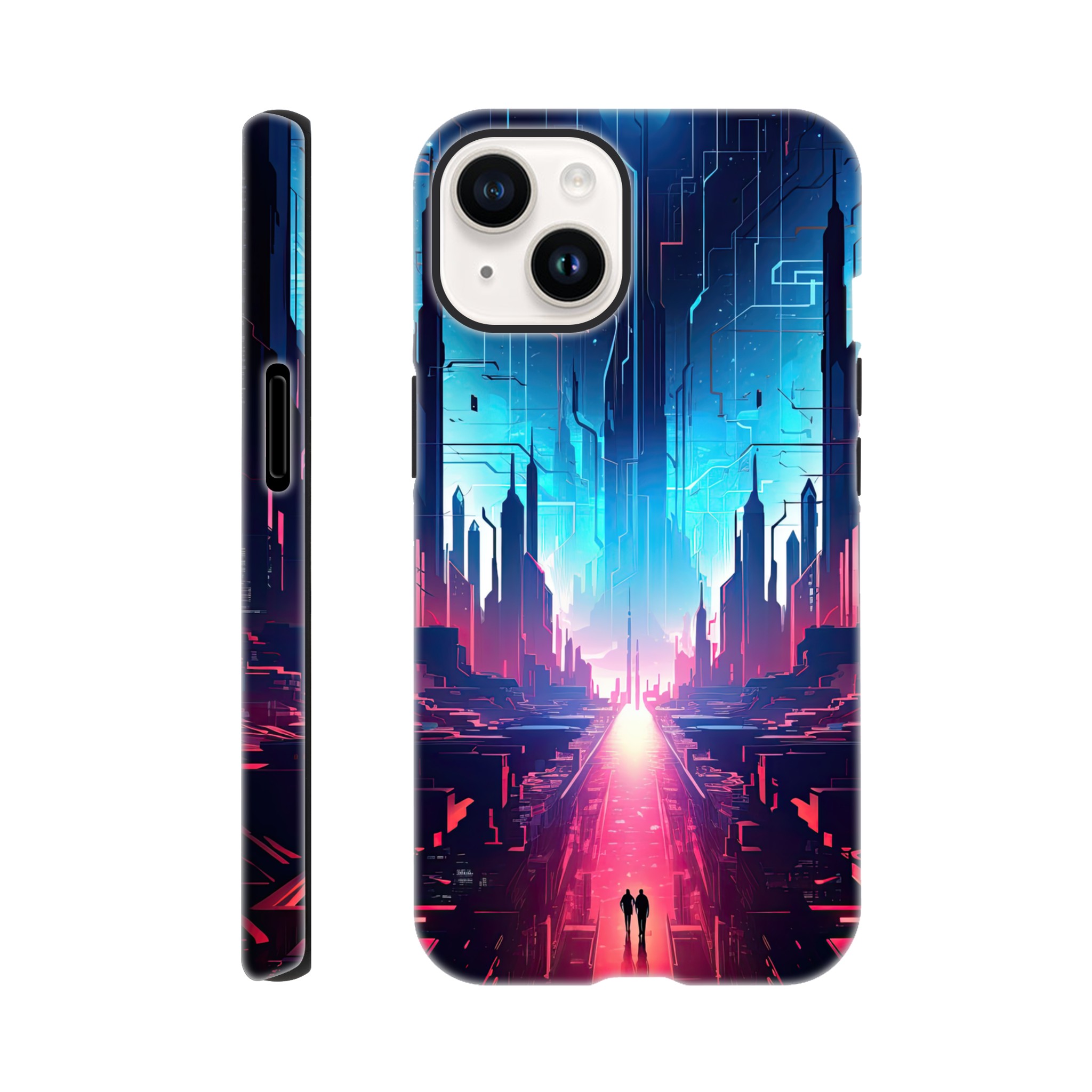 Digital Paradise Abstract Futuristic Phone Case – Tough case, Apple – iPhone 14