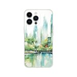 Rainy City Day Watercolor Phone Case