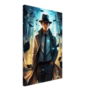 Dimension Hopping Detective Canvas Print - 50x75 cm / 20x30″, Thick