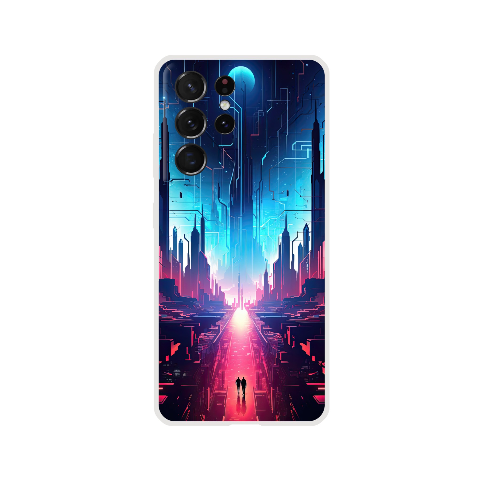 Digital Paradise Abstract Futuristic Phone Case – Flexi case, Samsung – Galaxy S21 Ultra
