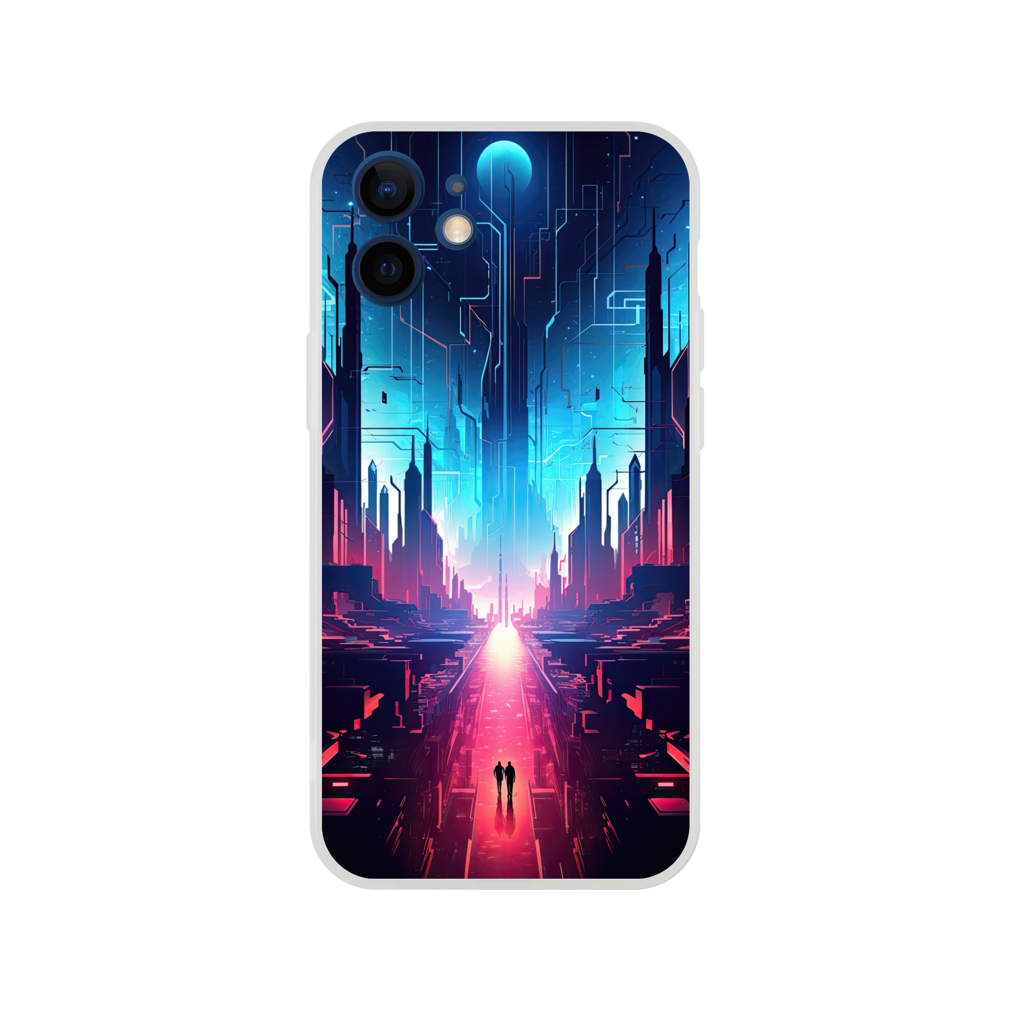Digital Paradise Abstract Futuristic Phone Case – Flexi case, Apple – iPhone 12 Mini
