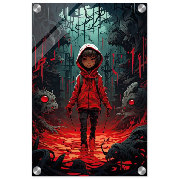 Little Red Devil Acrylic Print - 30x45 cm / 12x18″