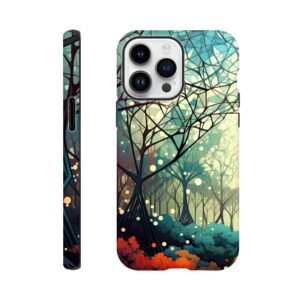 Forest Colorful Abstract Landscape Phone Case - Tough case, Apple - iPhone 14 Pro Max