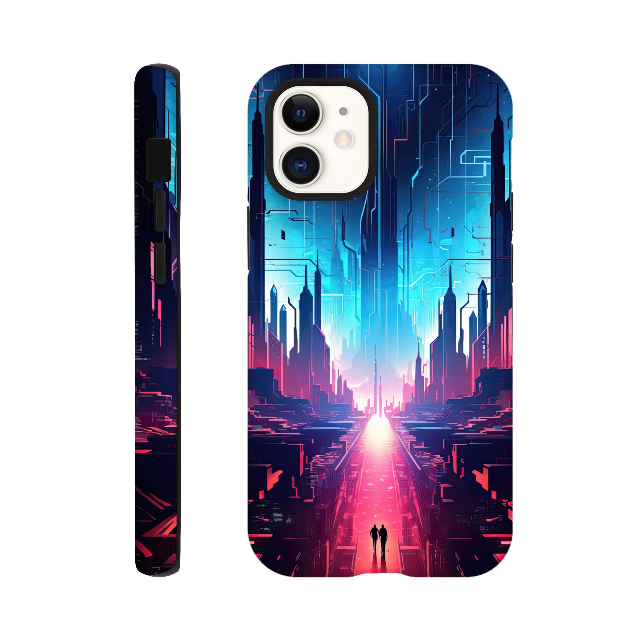 Digital Paradise Abstract Futuristic Phone Case – Tough case, Apple – iPhone 12 Mini