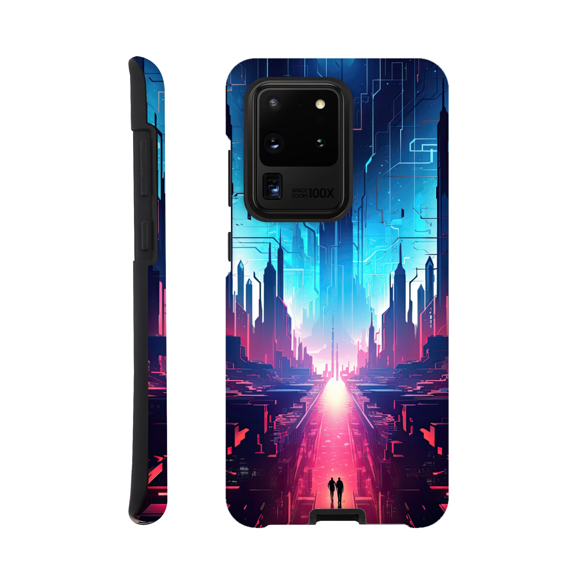 Digital Paradise Abstract Futuristic Phone Case – Tough case, Samsung – Galaxy S20 Ultra
