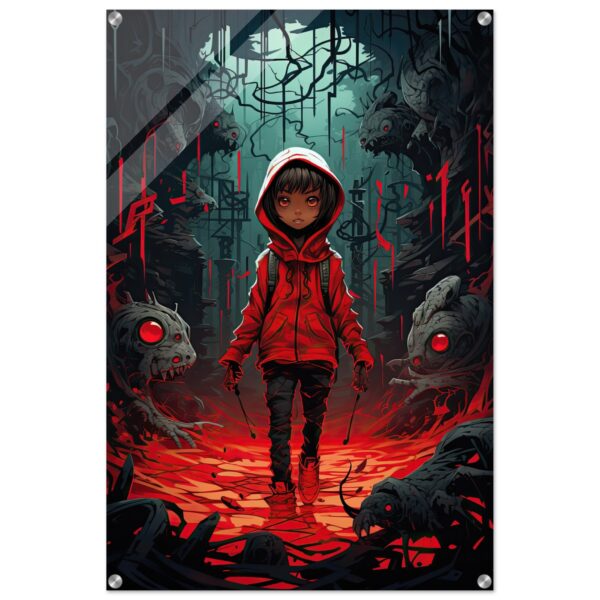 Little Red Devil Acrylic Print - 60x90 cm / 24x36″
