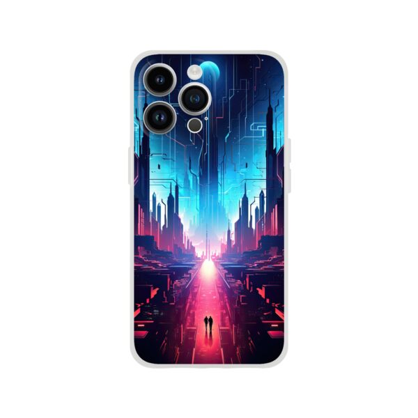 Digital Paradise Abstract Futuristic Phone Case - Flexi case, Apple - iPhone 14 Pro Max