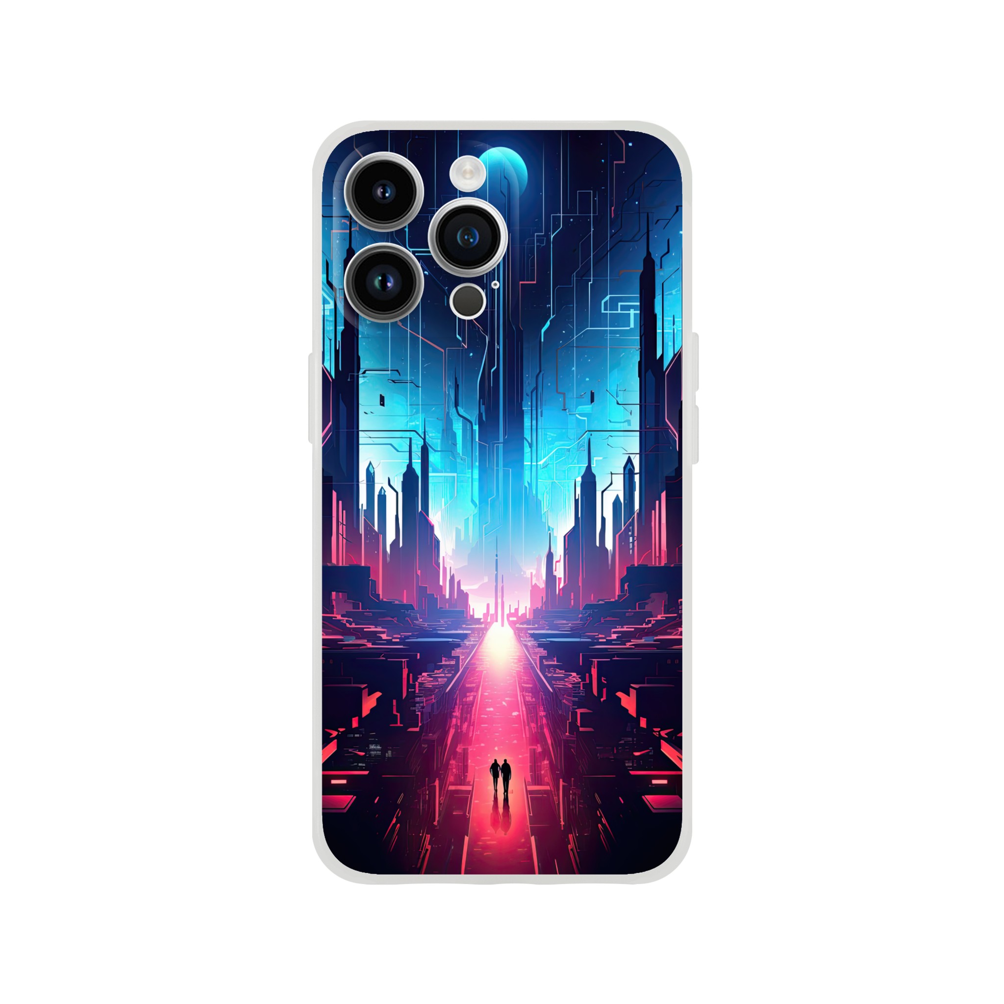 Digital Paradise Abstract Futuristic Phone Case – Flexi case, Apple – iPhone 14 Pro Max