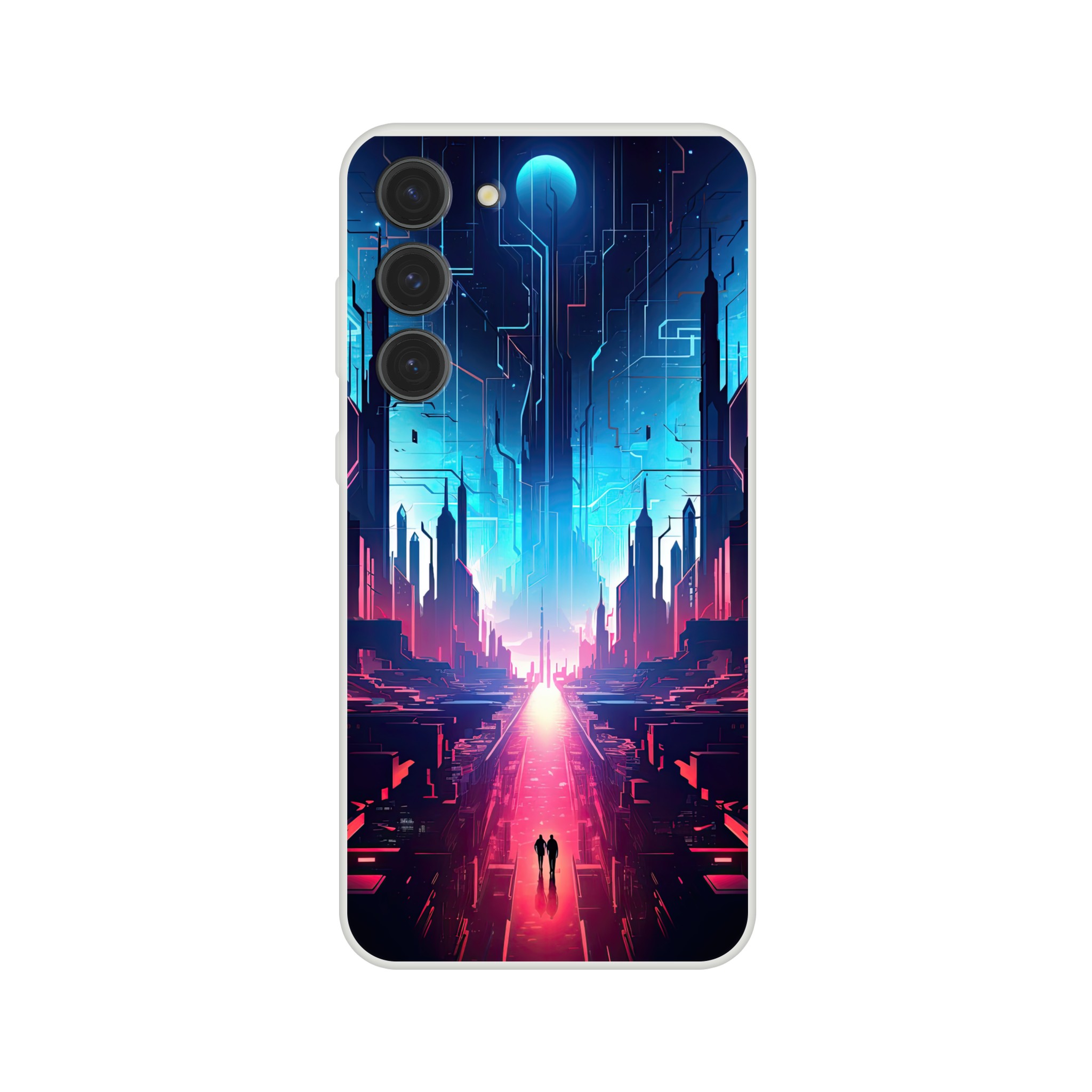 Digital Paradise Abstract Futuristic Phone Case – Flexi case, Samsung – Galaxy S23 Plus