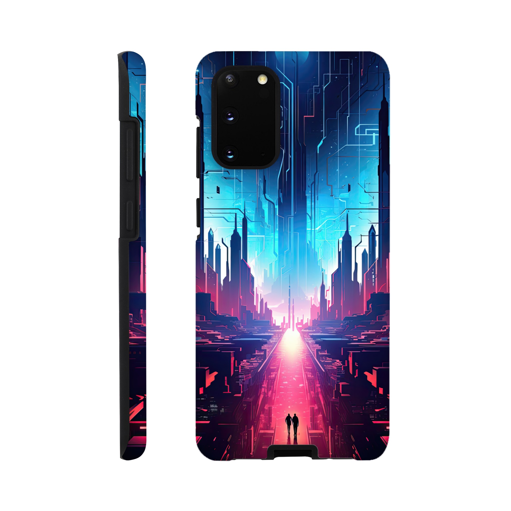Digital Paradise Abstract Futuristic Phone Case – Tough case, Samsung – Galaxy S20