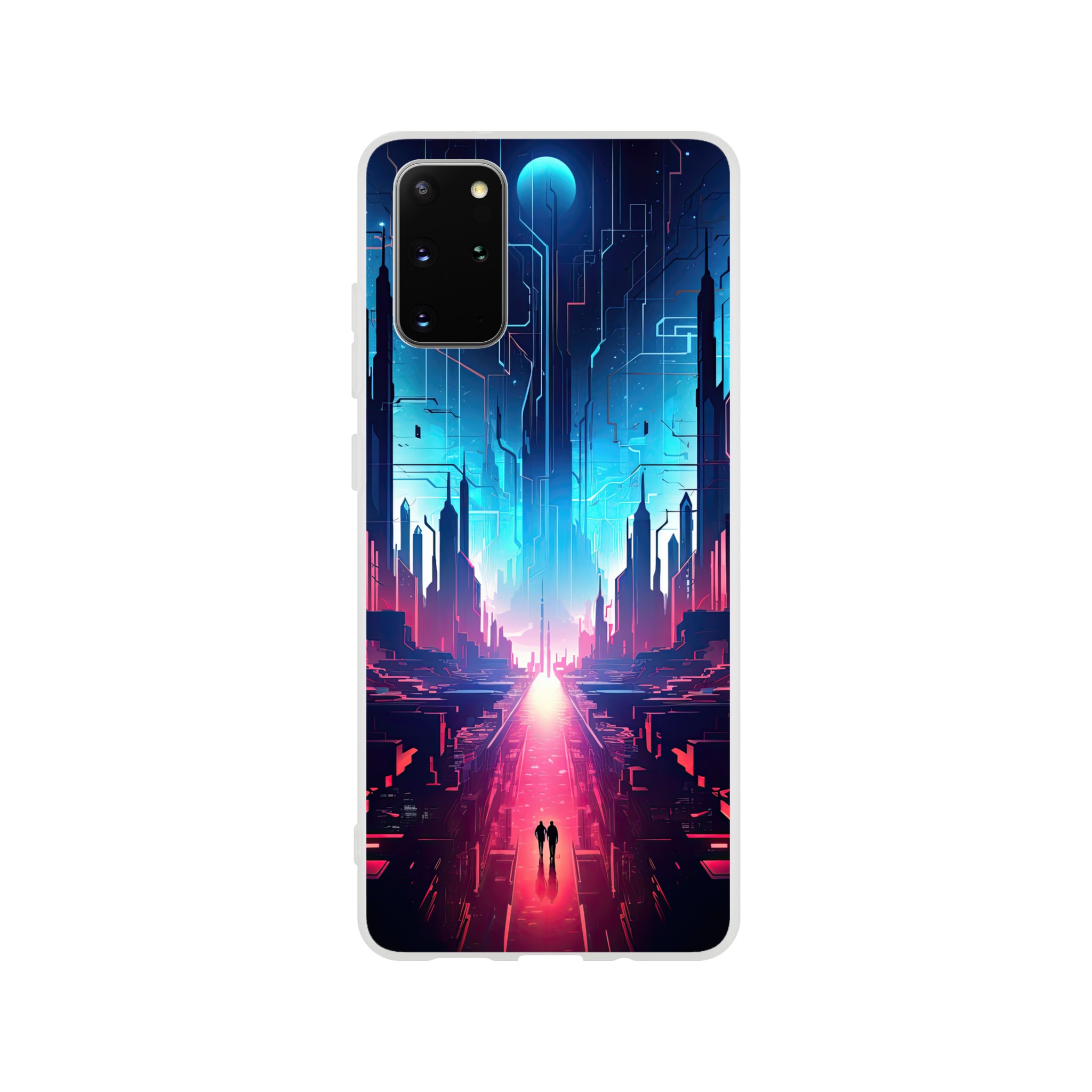 Digital Paradise Abstract Futuristic Phone Case – Flexi case, Samsung – Galaxy S20 Plus