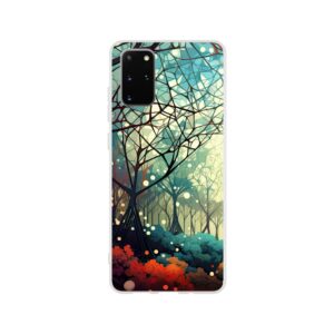 Forest Colorful Abstract Landscape Phone Case - Flexi case, Samsung - Galaxy S20 Plus