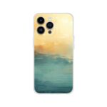 Abstract Lake Yellow Teal Phone Case
