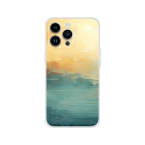 Abstract Lake Yellow Teal Phone Case