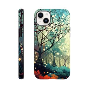 Forest Colorful Abstract Landscape Phone Case - Tough case, Apple - iPhone 14 Plus