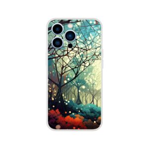 Forest Colorful Abstract Landscape Phone Case - Flexi case, Apple - iPhone 13 Pro