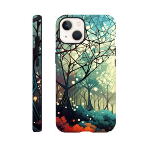 Forest Colorful Abstract Landscape Phone Case - Tough case, Apple - iPhone 13
