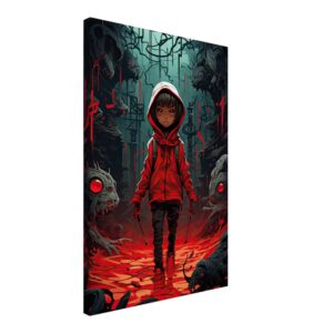 Little Red Devil Canvas Print - 50x75 cm / 20x30″, Thick