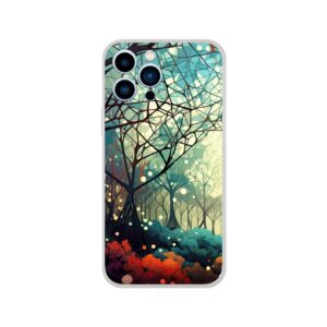 Forest Colorful Abstract Landscape Phone Case - Flexi case, Apple - iPhone 13 Pro Max