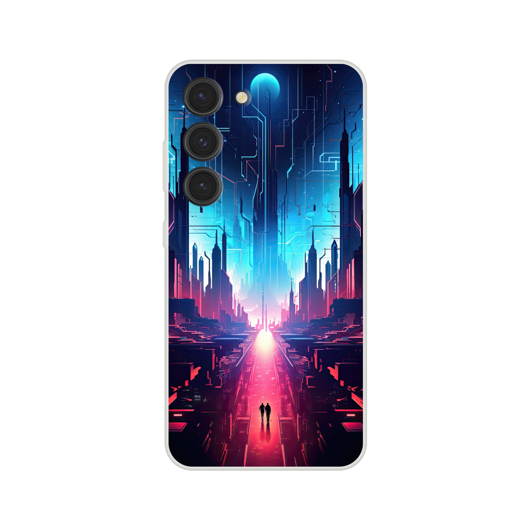 Digital Paradise Abstract Futuristic Phone Case – Flexi case, Samsung – Galaxy S23