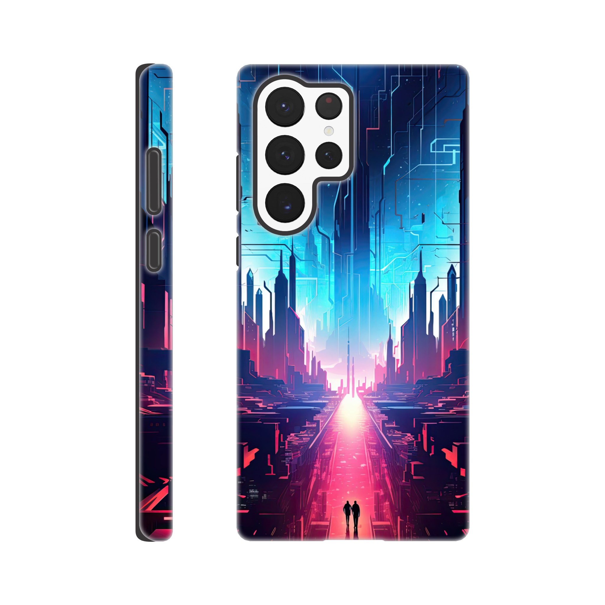 Digital Paradise Abstract Futuristic Phone Case – Tough case, Samsung – Galaxy S22 Ultra