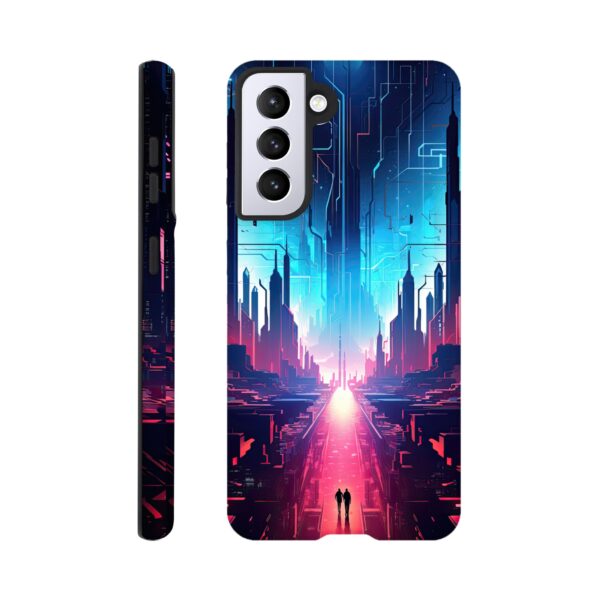 Digital Paradise Abstract Futuristic Phone Case - Tough case, Samsung - Galaxy S21