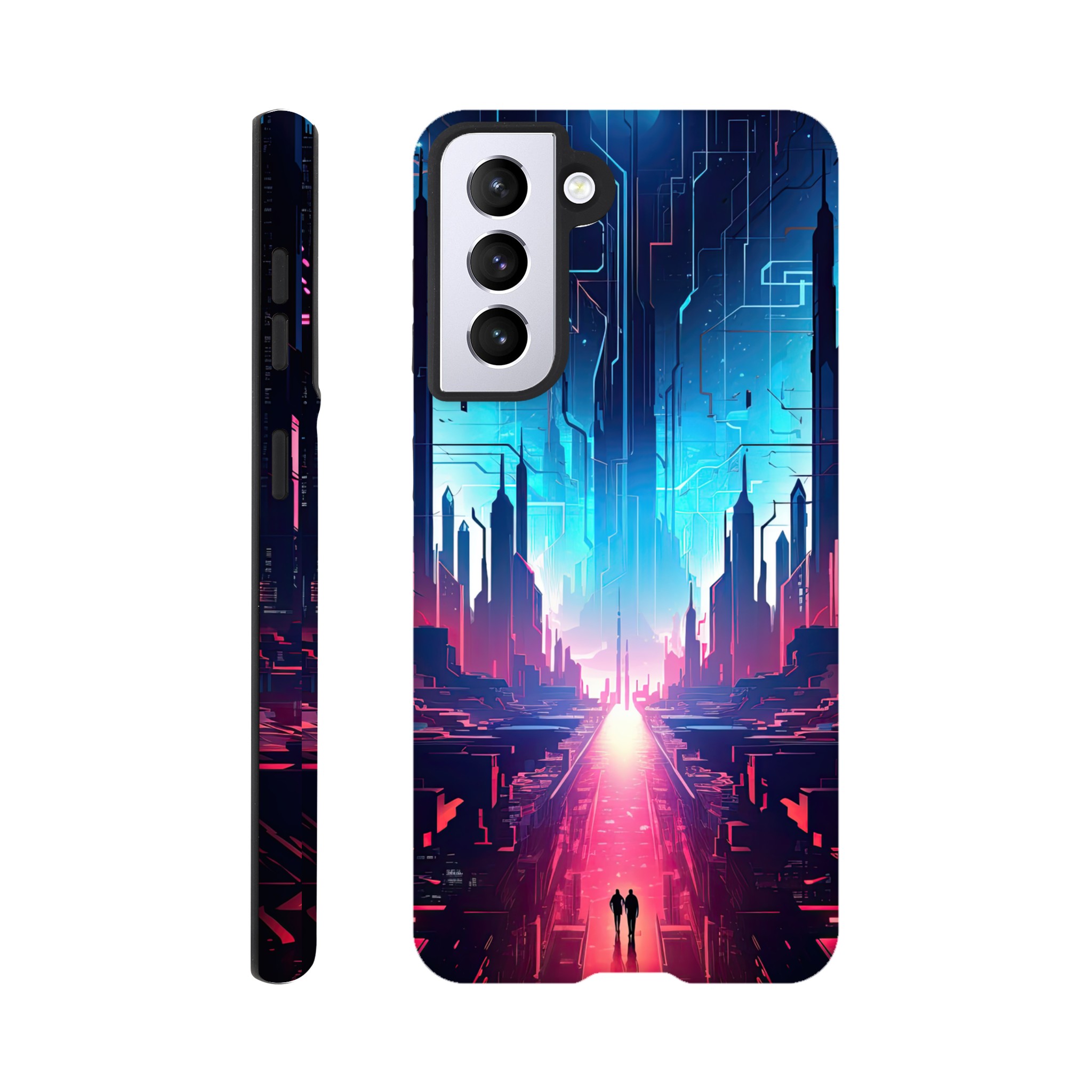 Digital Paradise Abstract Futuristic Phone Case – Tough case, Samsung – Galaxy S21