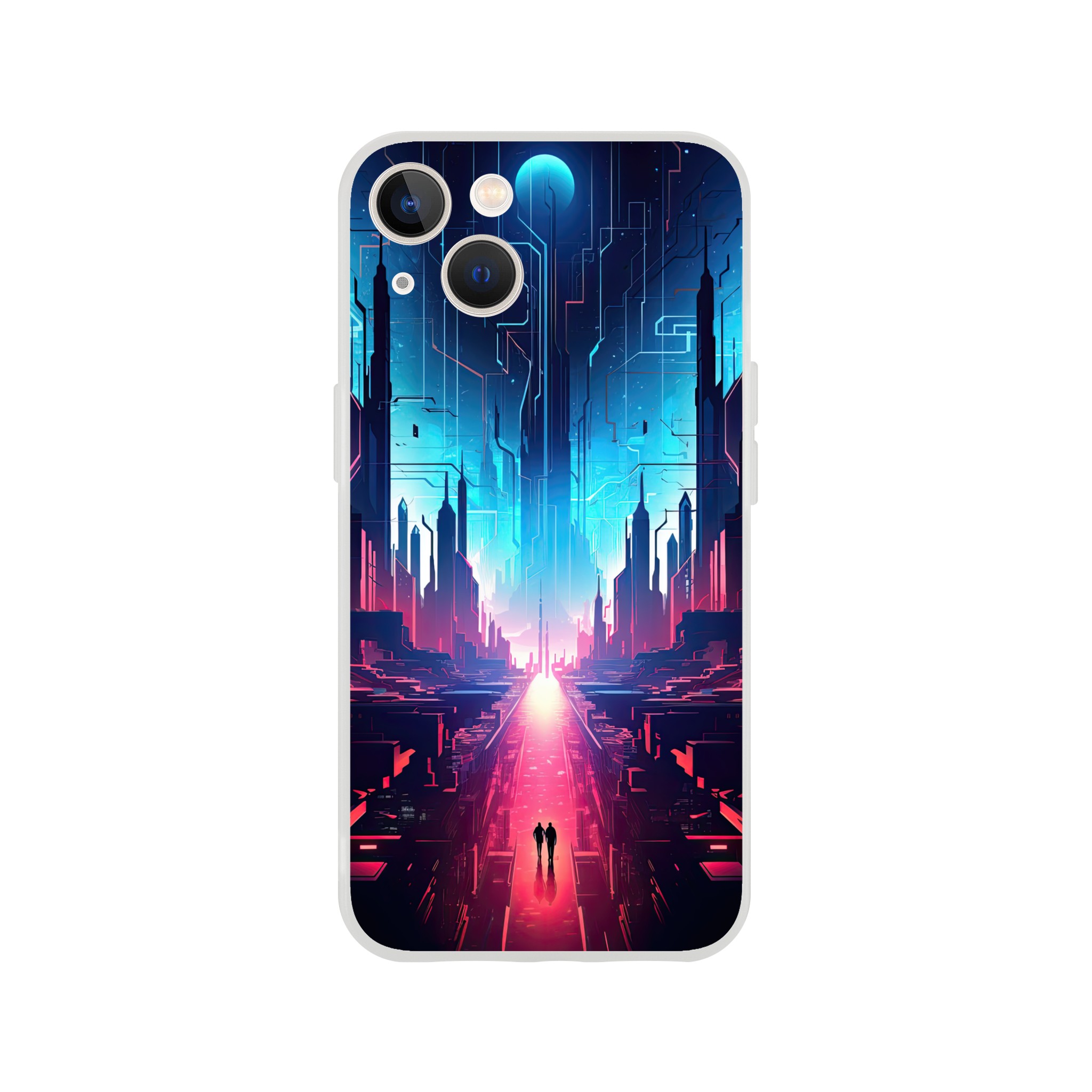 Digital Paradise Abstract Futuristic Phone Case – Flexi case, Apple – iPhone 13