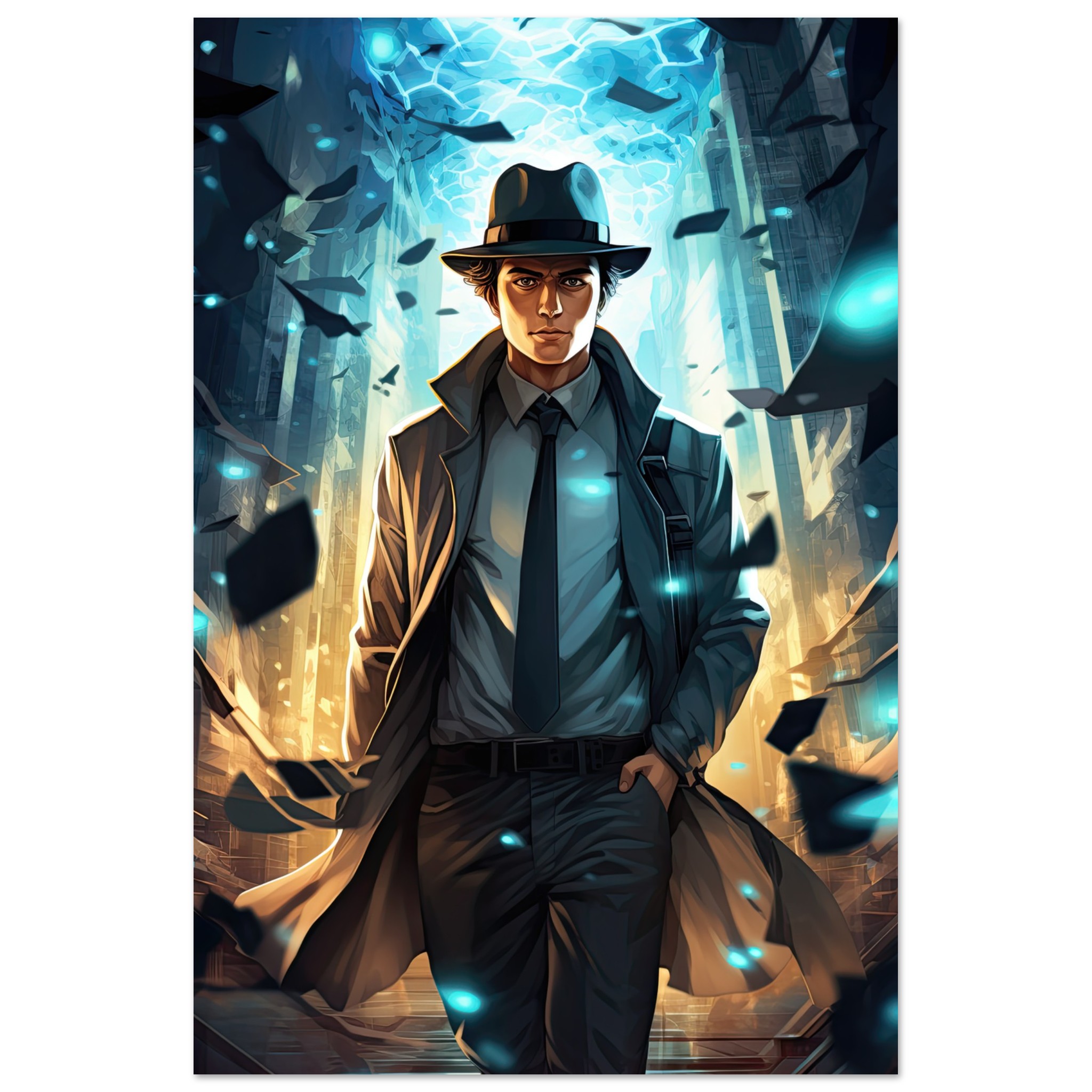 Dimension Hopping Detective Poster – 30×45 cm / 12×18″