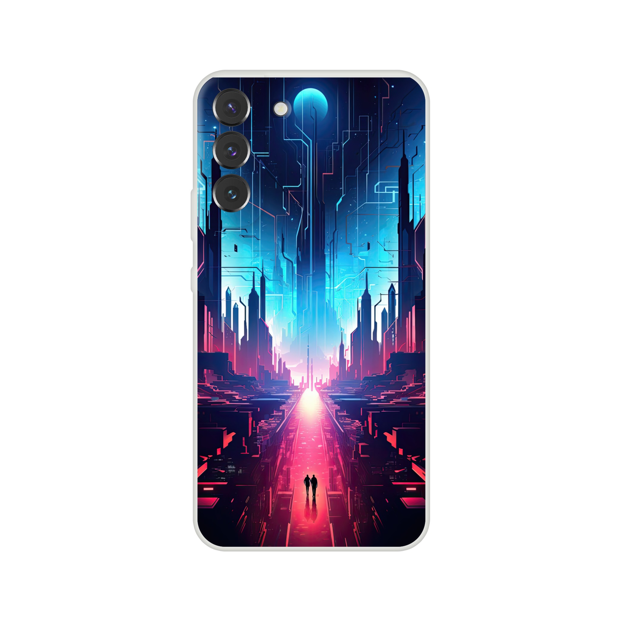 Digital Paradise Abstract Futuristic Phone Case – Flexi case, Samsung – Galaxy S22 Plus
