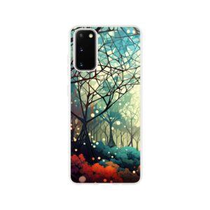Forest Colorful Abstract Landscape Phone Case - Flexi case, Samsung - Galaxy S20