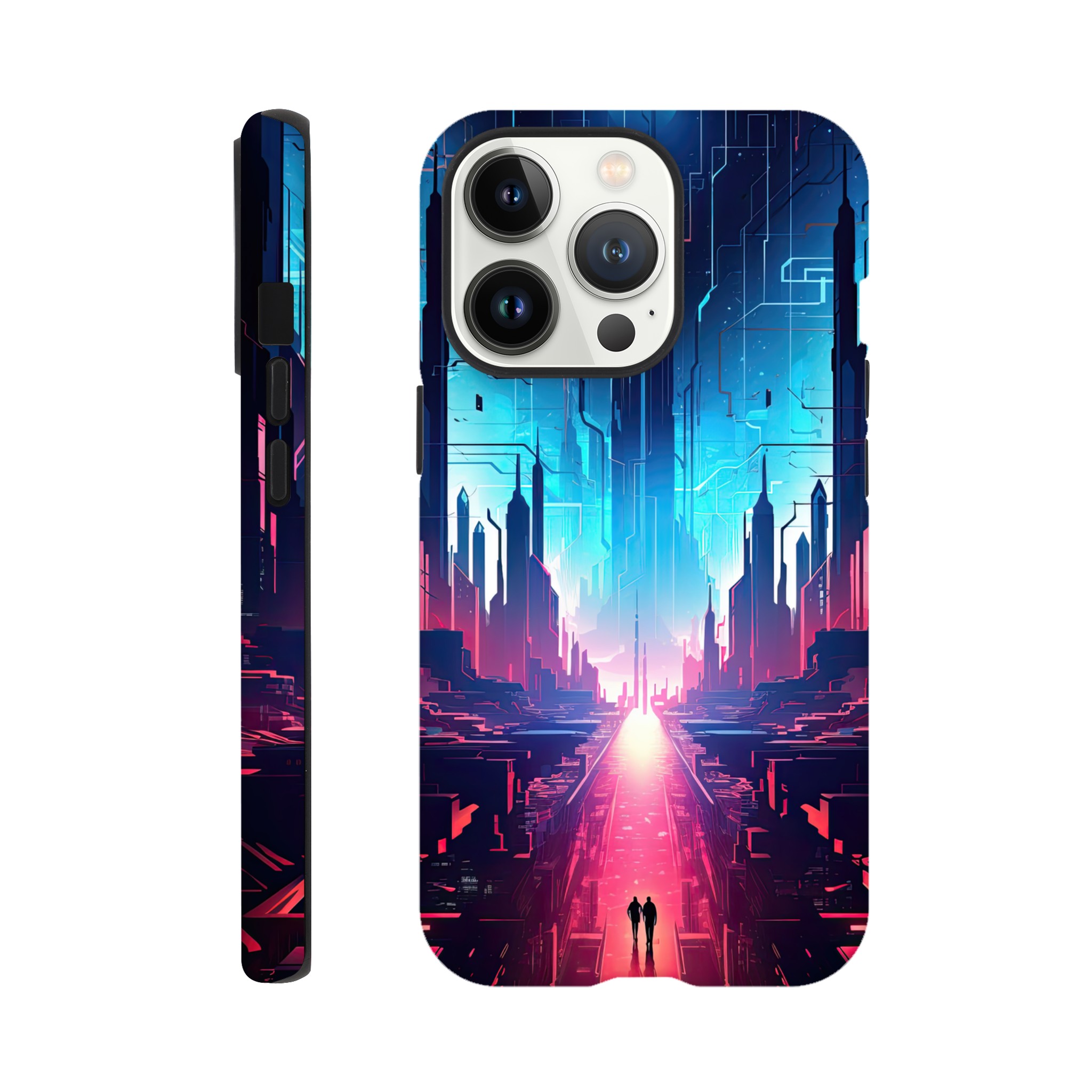 Digital Paradise Abstract Futuristic Phone Case – Tough case, Apple – iPhone 13 Pro