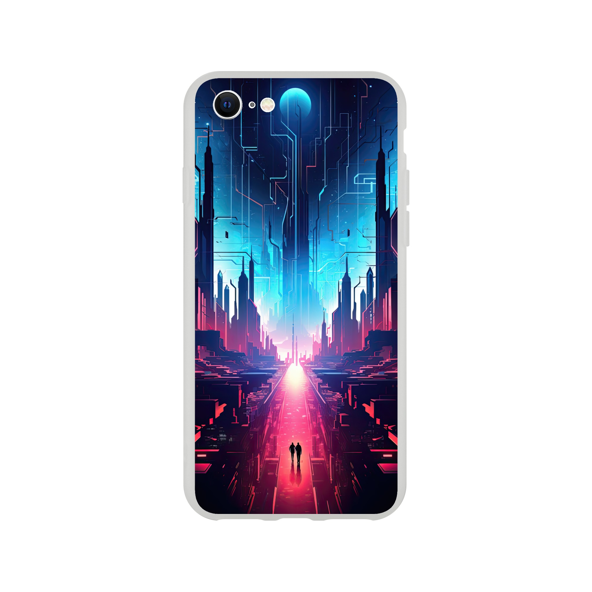 Digital Paradise Abstract Futuristic Phone Case – Flexi case, Apple – iPhone SE