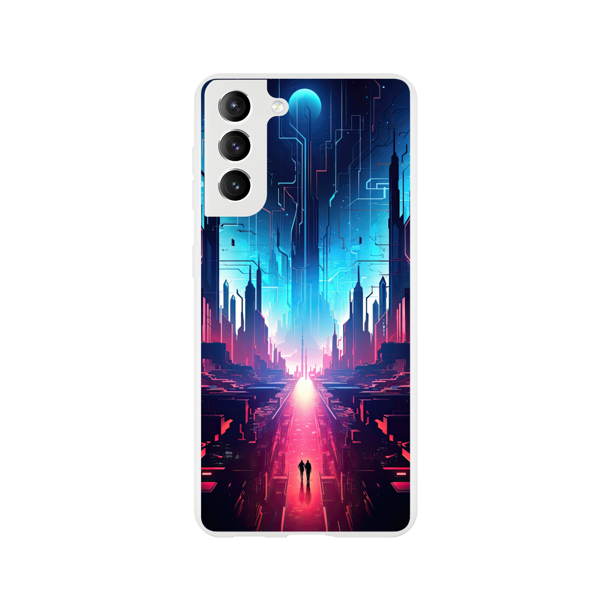Digital Paradise Abstract Futuristic Phone Case – Flexi case, Samsung – Galaxy S21